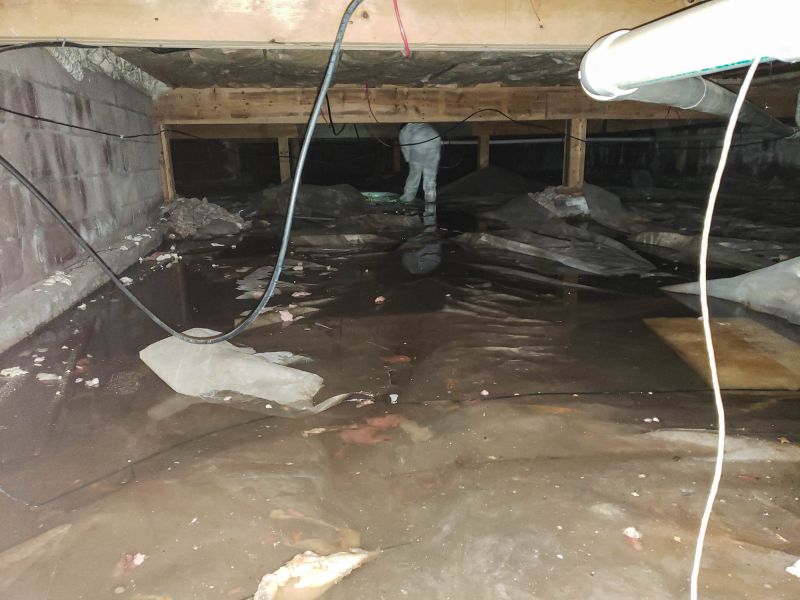 Crawlspace with Encapsulation System